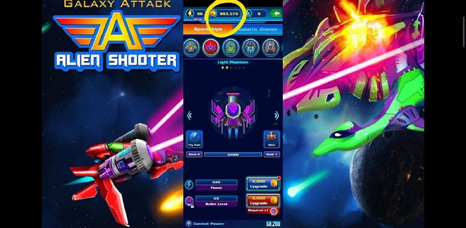 Tính năng và lợi ích của Galaxy Attack: Alien Shooter MOD