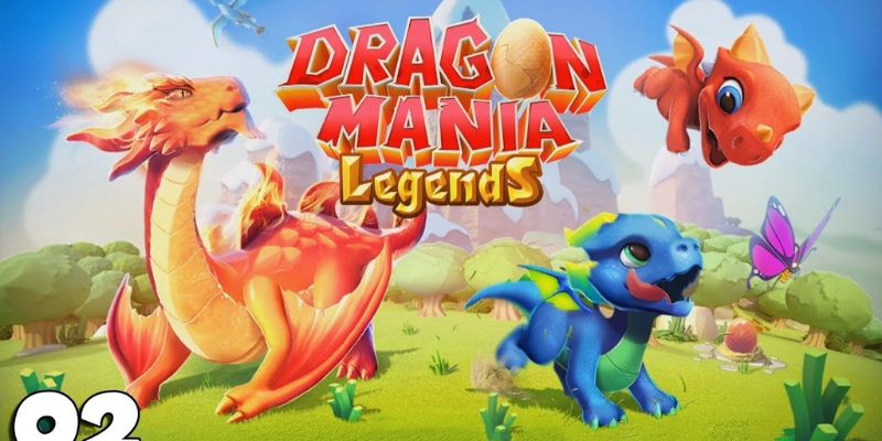 Giao diện game Dragon Mania Legends với các tính năng MOD mở khóa đầy đủ.