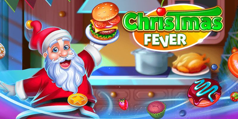 Mở khóa tất cả các công thức nấu ăn Giáng Sinh trong Christmas Cooking Mod APK.