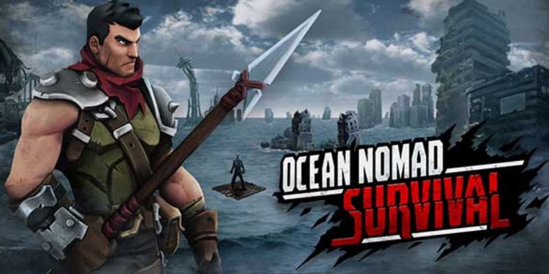 Trải nghiệm Raft Survival: Ocean Nomad Mod APK với tính năng vô hạn tiền, xây dựng bè trên đại dương.