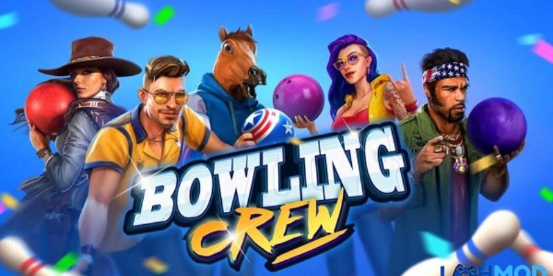 Trải nghiệm chơi bowling tuyệt vời trong Bowling Crew Mod APK với vô hạn vàng.