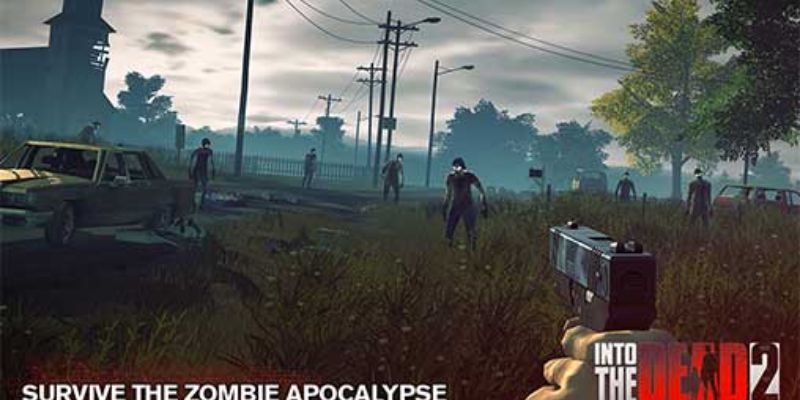 Vũ khí mạnh mẽ trong Into The Dead 2 Mod APK giúp người chơi dễ dàng tiêu diệt zombie.