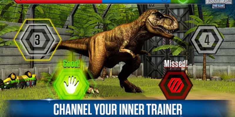 Cài đặt và trải nghiệm Jurassic World The Game Mod APK với các tính năng đã được mở khóa.