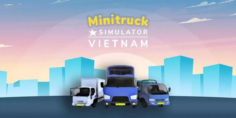 Giao diện lái xe trong game Truck Simulator Vietnam APK miễn phí.