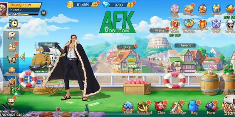 Giao diện game Kho Báu Truyền Thuyết Hack với kim cương vô hạn.