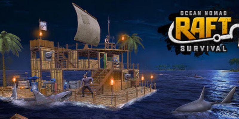 Trải nghiệm đồ họa 3D sống động trong Raft Survival: Ocean Nomad Mod APK