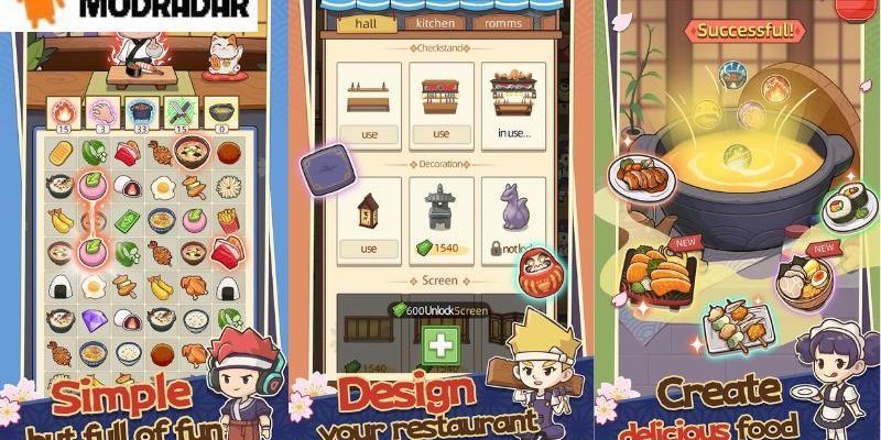 Cài đặt và trải nghiệm My Sushi Story MOD APK với tất cả tính năng mở khóa