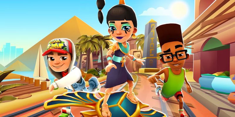 Giao diện Subway Surfers với tính năng hack tiền giúp người chơi dễ dàng nâng cấp nhân vật và trang bị.